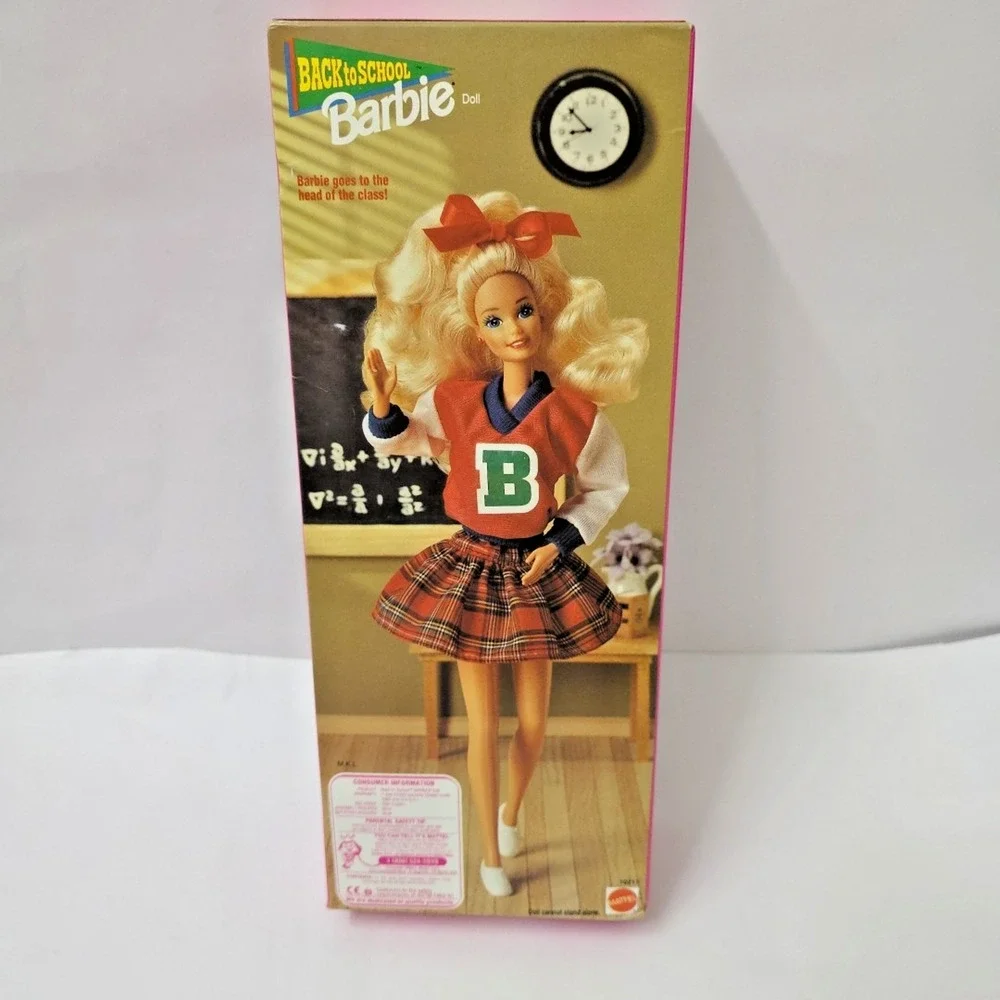 Vintage Barbie Back To School Doll 1992 Mattel New In Box Mint